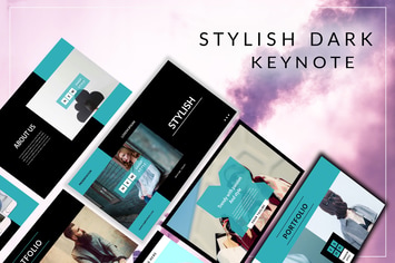 Stylish Elegant Dark Keynote Template