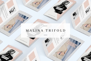 MALINA Trifold Brochure + Pattern