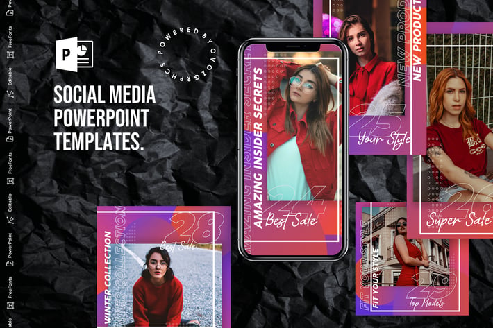 Social Media Powerpoint Template