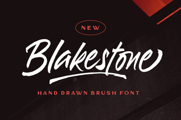 Blakestone - Hand drawn Brush font
