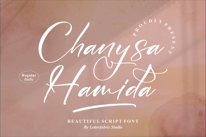 Chanysa Hamida Script Font
