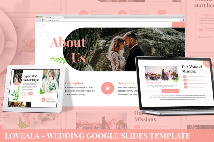 Loveala - Wedding Google Slides Template