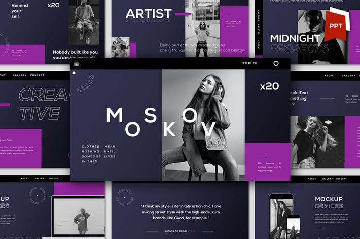 Moskov Powerpoint Template