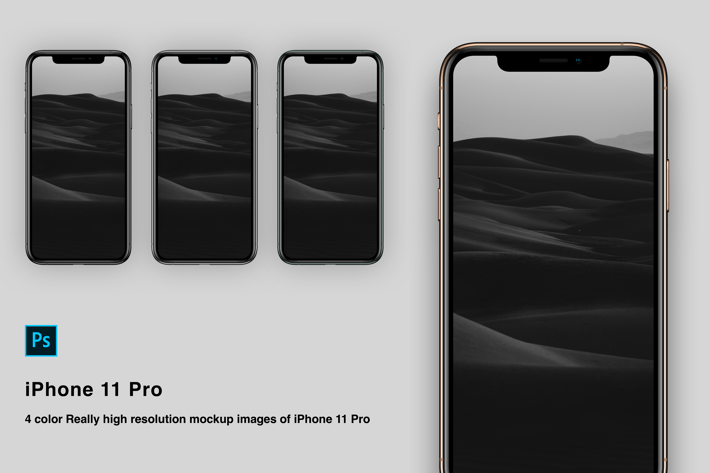 High Resolution Mockup for iPhone 11 pro