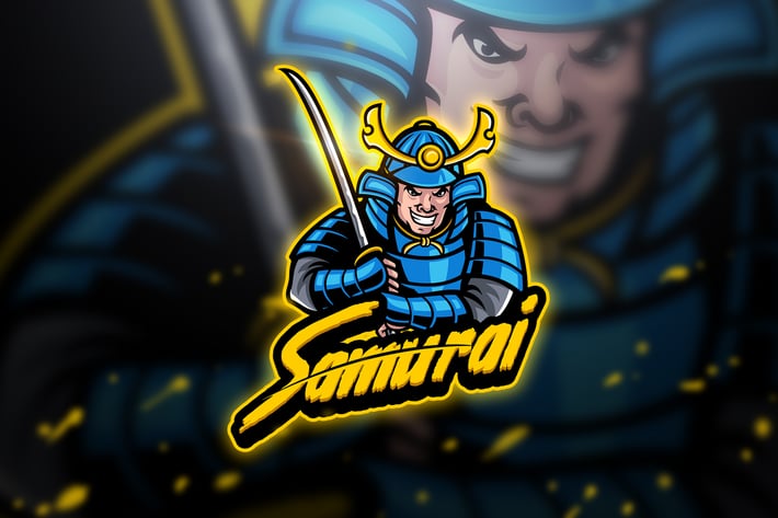 Samurai Blue - Mascot & Esport Logo