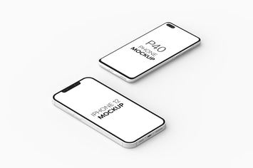 P40 Phone & iPhone 12 Mockup