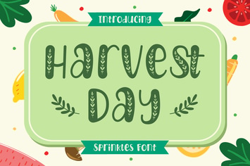 Harvest Day – Sprinkles Font