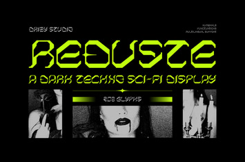 Reduste – Dark Techno Sci-Fi Font