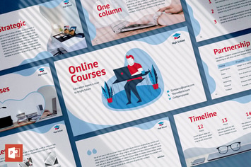Online Courses PowerPoint Presentation Template