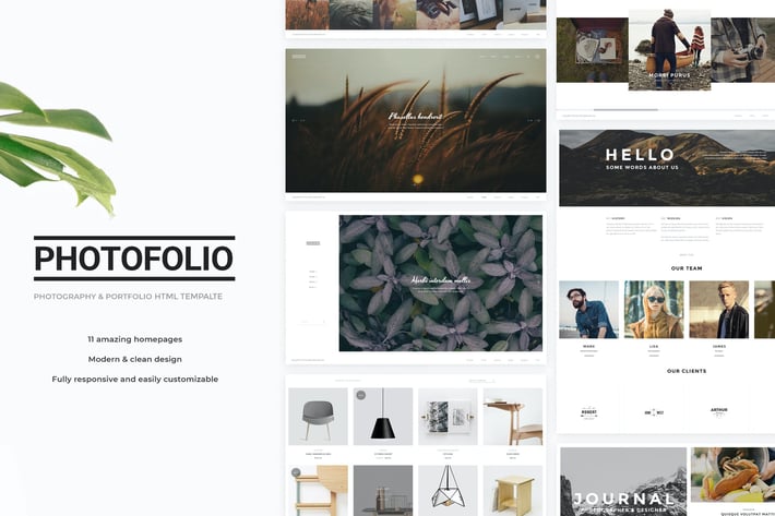 Photofolio - Photography & Portfolio HTML Template