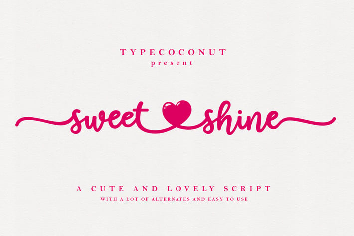 Sweet Shine Feminine Font