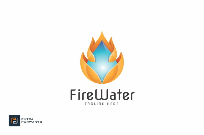 Fire Water - Logo Template
