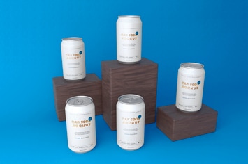 Soda Cans Mockup