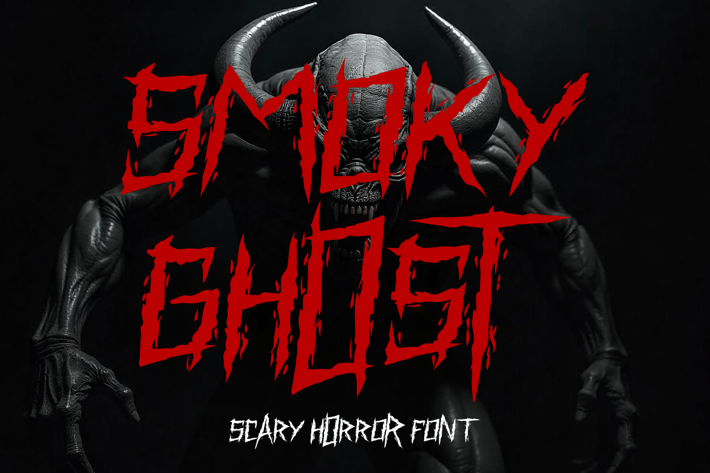 Smoky Ghost - Scary Horror Font