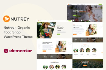 Nutrey - Organic Food Shop WordPress Theme