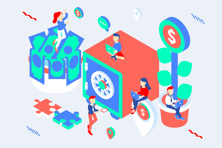 Investment Isometric Illustration