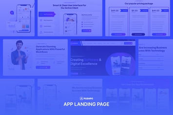 App Landing Page HTML Template