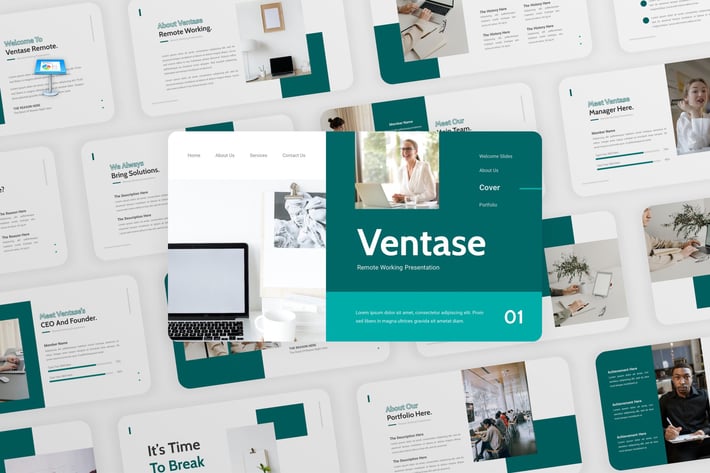 Ventase - Remote Working Keynote Template