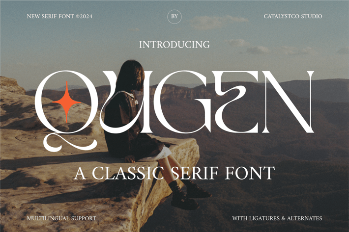 Qugen Luxury Seri Font 