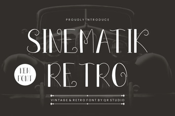 Sinematik Retro Font