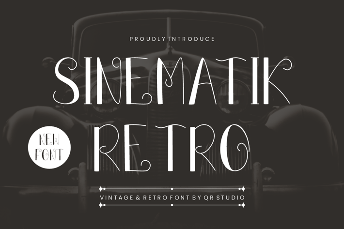 Sinematik Retro Font