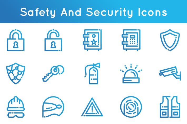 Safety And Security Icons
