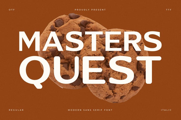 Masters Quest Modern Sans Serif Font