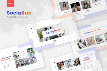 Socialfun - Social Media PowerPoint Template