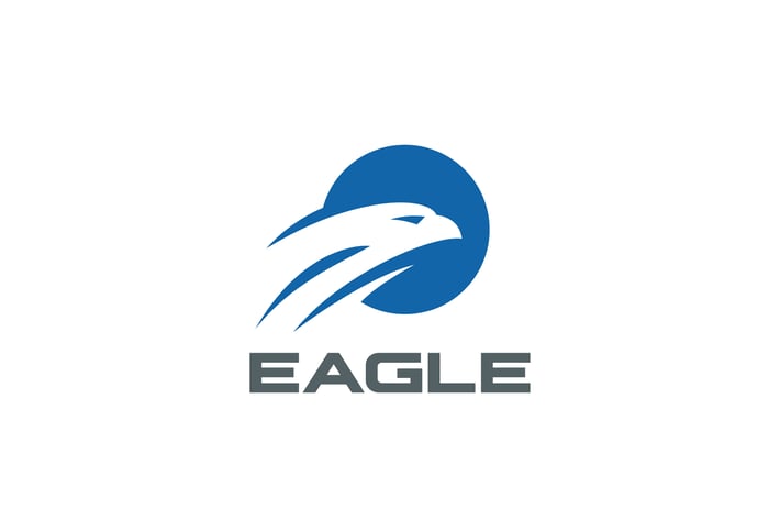 Logo Eagle Falcon Circle Abstract