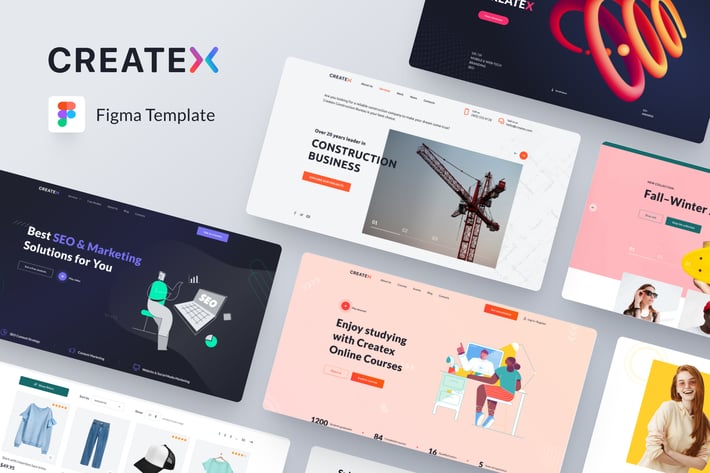 Createx - Website Templates for Figma