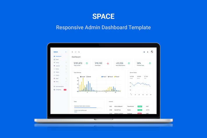 Space - Responsive Admin Dashboard Template