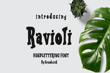 Ravioli Display Font 2 Style