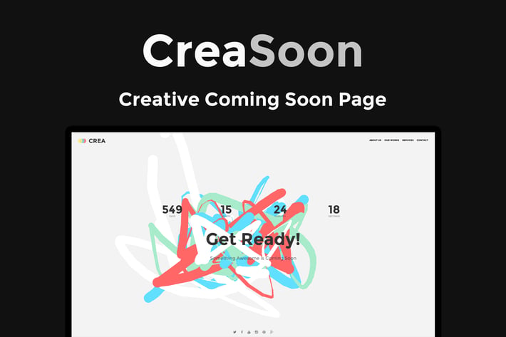 CreaSoon - Creative Coming Soon Template 