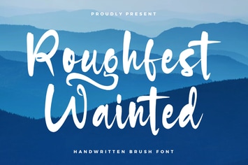 Roughfest Wainted Handwritten Brush Font