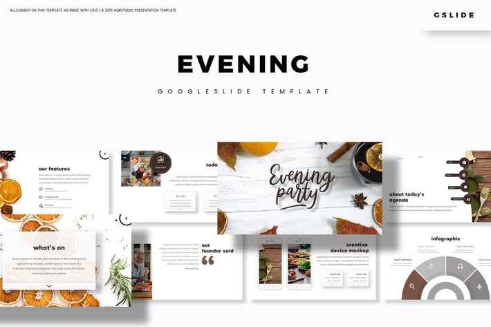 Evening Party - Google Slides Template