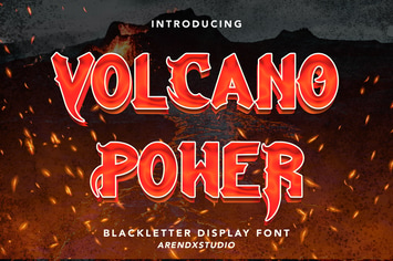 Volcano Power - Blackletter Display Font
