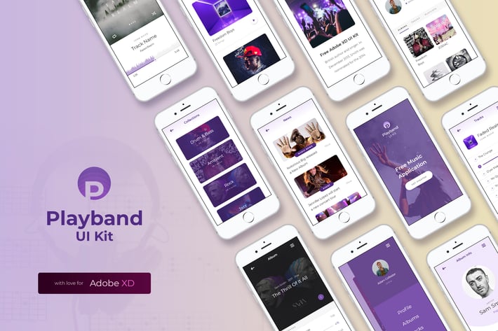 Playband Music iOS UI Kit