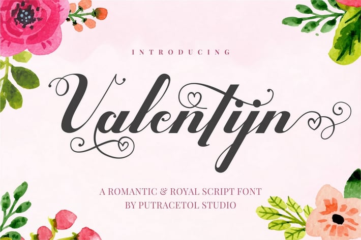 Valentijn - Romantic Font