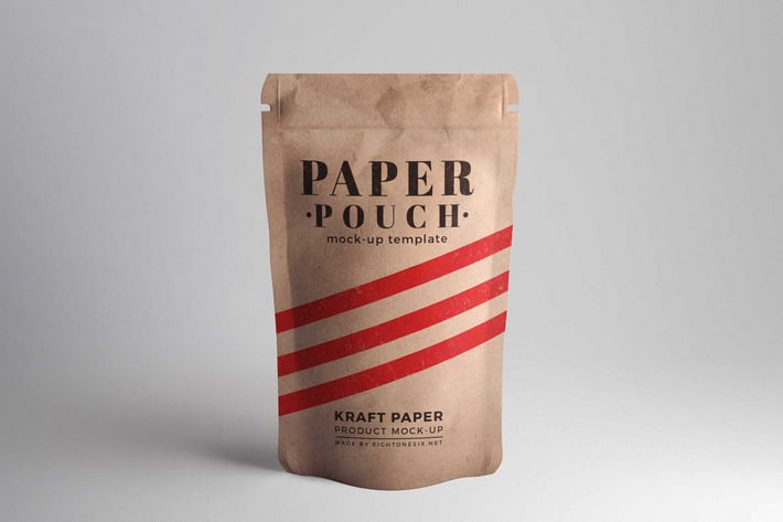 Paper Pouch Product Mock-Up