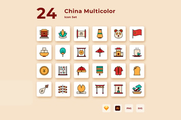 Chinese New Year Multicolor Icon