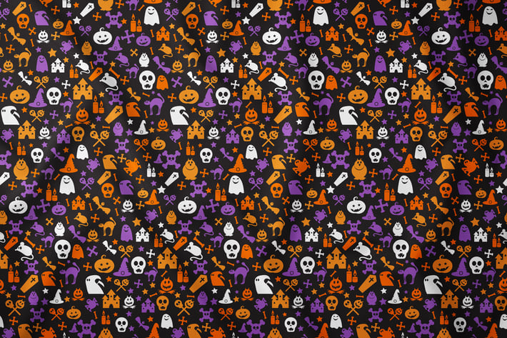 Bright Halloween Seamless Pattern