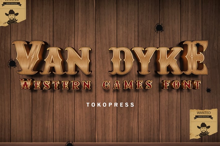 Van Dyke - Western Font