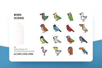 AWR BIRD FILLED COLOR
