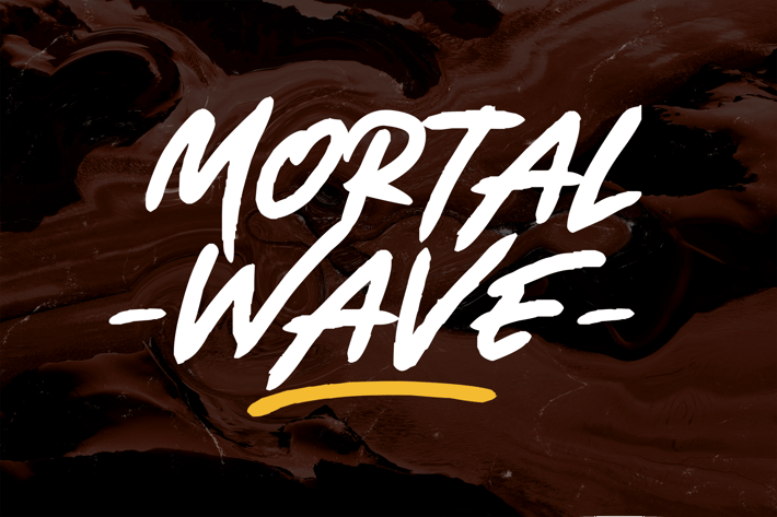 Mortal Wave - Dry Brush Font