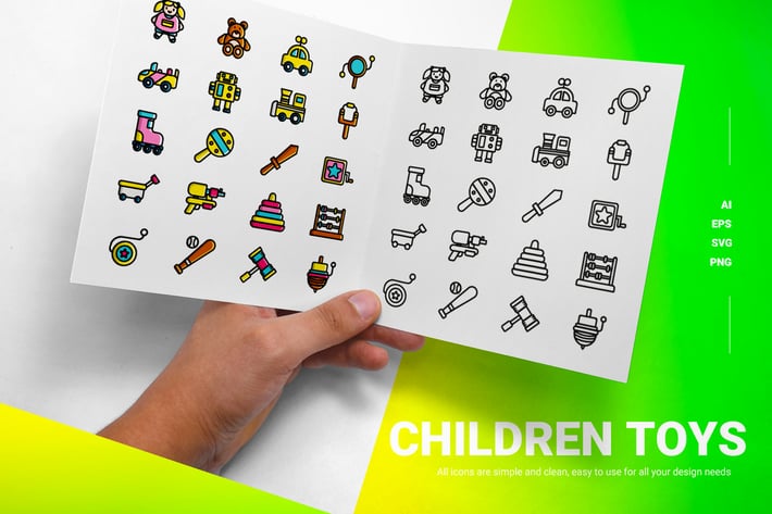 Children Toys - Icons
