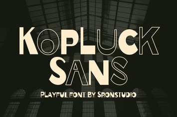 Kopluck Sans - Fun Display Font