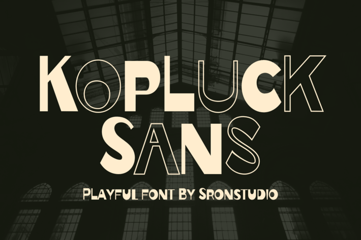 Kopluck Sans - Fun Display Font