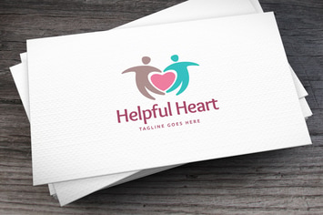 Helpful Heart Logo Template
