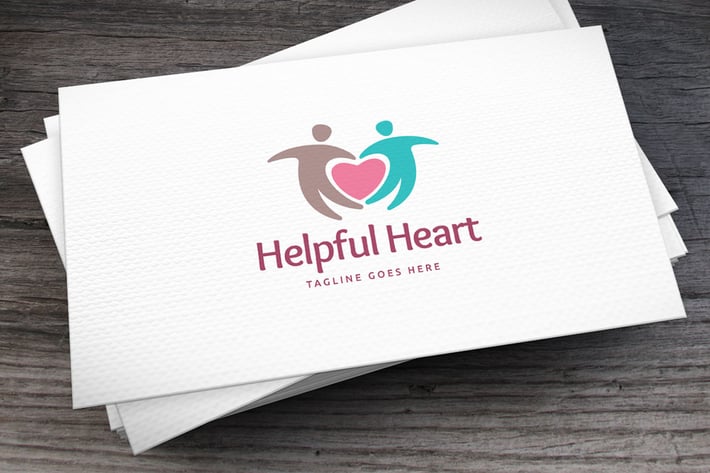 Helpful Heart Logo Template