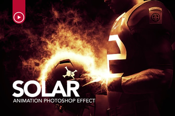 Solar Animation Photoshop Action